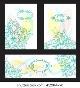 Watercolor abstract background