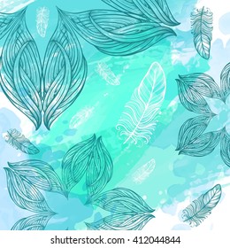 Watercolor abstract background
