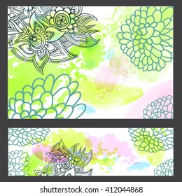 Watercolor abstract background