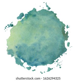 Watercolor abstract background. The color splashing on the paper. Hand painted watercolor background.
