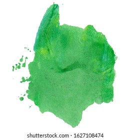 Watercolor abstract background. The color splashing on the paper. Hand painted watercolor background.