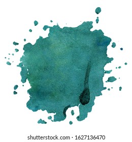 Watercolor abstract background. The color splashing on the paper. Hand painted watercolor background.