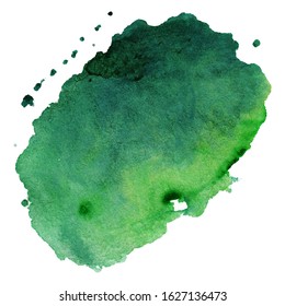 Watercolor abstract background. The color splashing on the paper. Hand painted watercolor background.