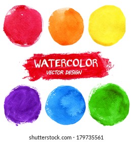 Watercolor abstract background. Colorful  theme for your design 