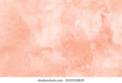 Watercolor abstract background in delicate shades of pastel pink. Romantic surface design with liquid, smooth paint stains. Trendy painting backdrop, watercolor texture. Vector illustration.