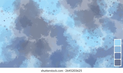 watercolor abstract background gradient blue colorful design