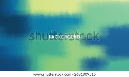 watercolor abstract background gradient blue and green