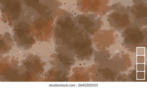 Diseño colorido marrón degradado de fondo abstracto de acuarela