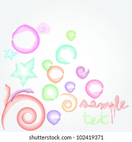 Watercolor abstract background. Vector