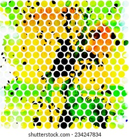 watercolor abstract background in vector