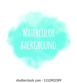 Watercolor abstract background. Vector design element