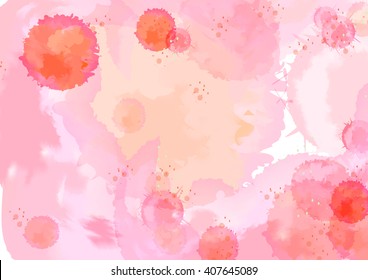 Watercolor abstract background. Vector design