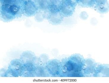 Watercolor abstract background. Vector design