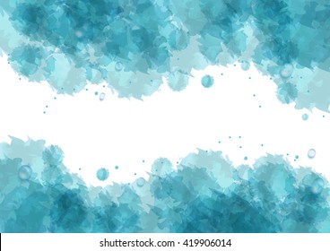 Watercolor abstract background. Vector design