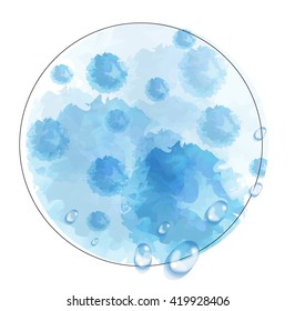 Watercolor abstract background. Vector design
