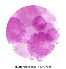 Watercolor abstract background. Vector design