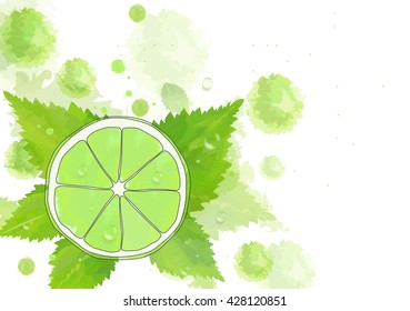 Watercolor abstract background. Vector design