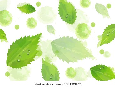Watercolor abstract background. Vector design