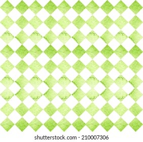 Watercolor abstract background in vector green