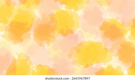 Watercolor abstract background yellow and orange gradient color