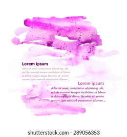 watercolor abstract blur background. Vector