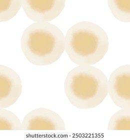 Círculos abstractos de acuarela. Patrón sin fisuras. Diseño de superficie simple
