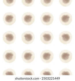 Círculos abstractos de acuarela. Patrón sin fisuras. Diseño de superficie simple
