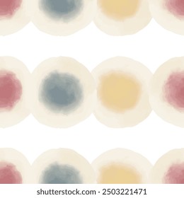 Aquarell abstrakte Kreise. Nahtloses Muster. Einfaches Oberflächendesign
