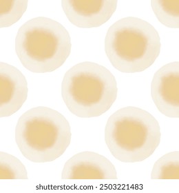 Watercolor abstract circles. Seamless pattern. Simple surface design
