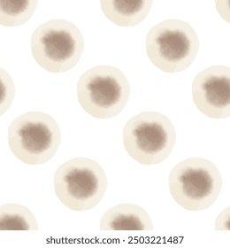 Watercolor abstract circles. Seamless pattern. Simple surface design

