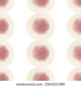 Watercolor abstract circles. Seamless pattern. Simple surface design
