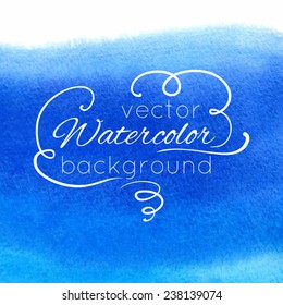 Watercolor abstract colorful textured background. Vector illustration