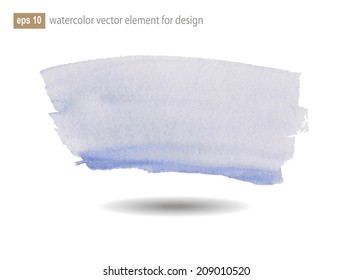 Watercolor abstract  elements for design. Vector illustration.