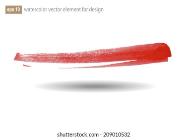 Watercolor abstract  elements for design. Vector illustration.