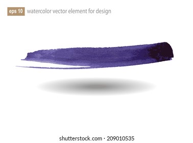 Watercolor abstract  elements for design. Vector illustration.