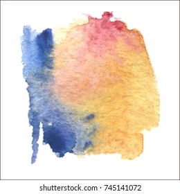 Watercolor abstract  elements for design. Vector illustration. Colorful grungy vector abstract hand-painted background.