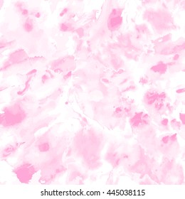 Watercolor abstract expressionism illustration on the white background. style of drip painting. Vector seamless pattern