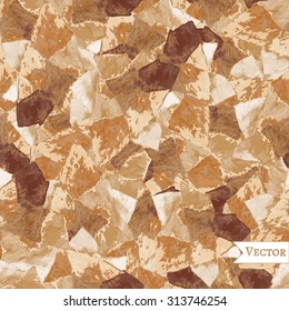Watercolor abstract geometric background with triangles. Hipster seamless pattern. Allover grunge print.