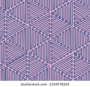 Watercolor abstract geometric midnight plum background with triangles. Hipster seamless pattern. Allover grunge print. Kaleidoscope seamless pattern.