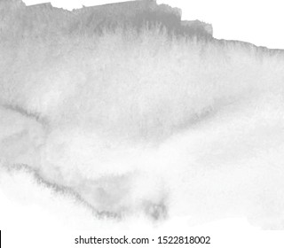 Watercolor abstract grey color hand drawn paper texture vector background, card, wallpaper, design. Artistic grunge illustration, graphic dry poster