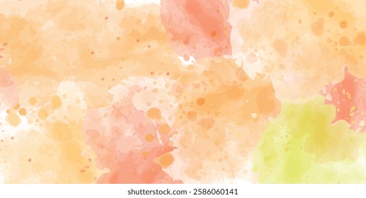 Watercolor abstract painting with pastel colors. Soft color painted illustration of calming composition for poster, wall art, banner, card, book cover or packaging. Modern brush strokes painting.