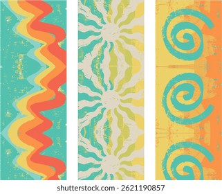 Watercolor Abstract painting Seamless Pattern for Textile Printing