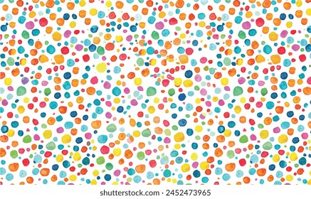 watercolor abstract pattern with colorful circles