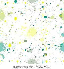 Watercolor abstract pattern with creative elements scattered on light gray background.  Three dimensional pattern of rows of bubbles against colorful background