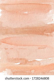 Watercolor abstract pink background, hand drawn watercolour classic texture Vector illustration