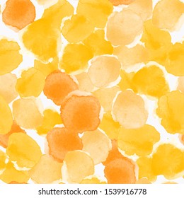 Watercolor abstract seamless pattern with circles