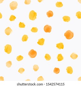 Watercolor abstract seamless pattern with circles