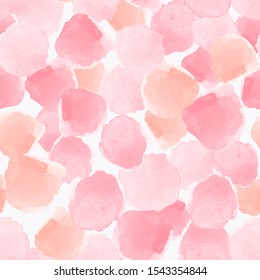Watercolor abstract seamless pattern with circles