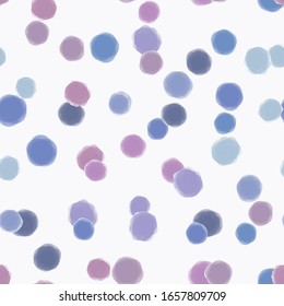 Watercolor abstract seamless pattern with circles