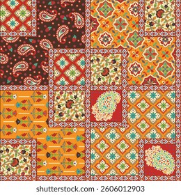 Watercolor Abstract  seamless pattern geometric design for fashion textiles, graphics, background